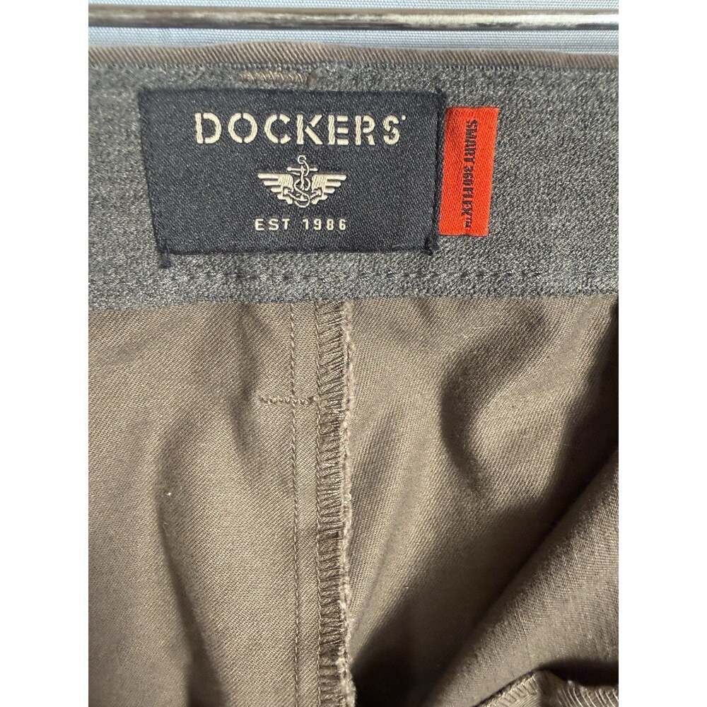 Dockers Supreme Flex Men's Khaki Chino Pants 42x36 Big & Tall Brown Flat Front - Picture 3 of 5